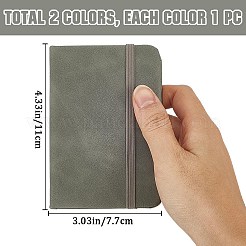 2 шт. 2-х цветный прямоугольный бумажный блокнот AJEW-CP0006-06A