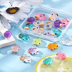 20 шт. полупрозрачная смоляная милая корова RESI-FS0002-11