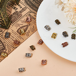 24 шт. 6-х цветные бусины из сплава в виде щенка&nbsp;FIND-DR0001-21