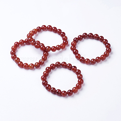 Полосатые агатовые / полосатые агатовые вышитые бисером браслеты&nbsp;BJEW-I254-10mm-05