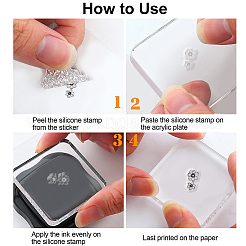 Изготовленные на заказ пластиковые прозрачные штампы из ПВХ DIY-WH0448-0367