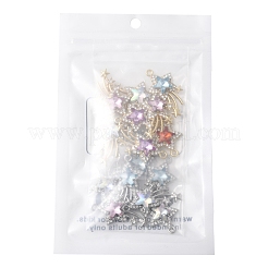 16 шт. 2-х цветные подвески из акрилового сплава с покрытием на стойке&nbsp;FIND-FS0003-40