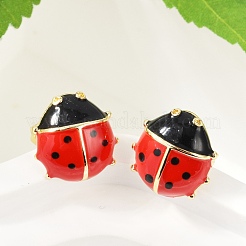 Латунь серьги EJEW-C134-02G