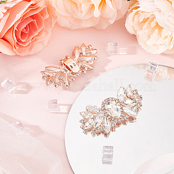 2шт украшения для обуви из сплава со стразами&nbsp;AJEW-FG0003-73A