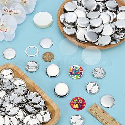 Фурнитура для броши из белой жести&nbsp;DIY-WH0128-15P