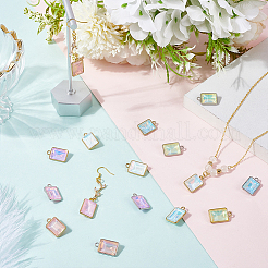 56шт 14 цвета подвески из сплава стекла&nbsp;FIND-PH0027-90