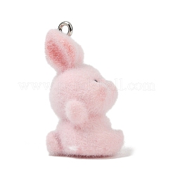 Подвески из непрозрачной смолы с рисунком животных RESI-H042-01P-12