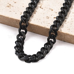 Браслеты из кубинской цепочки из нержавеющей стали 304 для мужчин и женщин BJEW-Q038-02EB