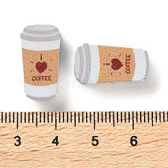 Печатные деревянные бусины&nbsp;WOOD-Z002-01D