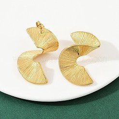 Серьги-гвоздики из нержавеющей стали 304 в форме спирали&nbsp;EJEW-I319-03G