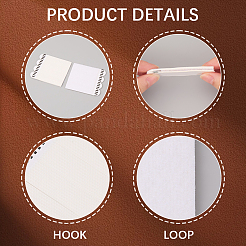 2 комплект съемных пластиковых и бесследных клеевых застежек-липучек&nbsp;DIY-CN0003-17A