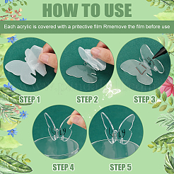 24шт акриловые подвески для бокалов AJEW-FG0003-46D