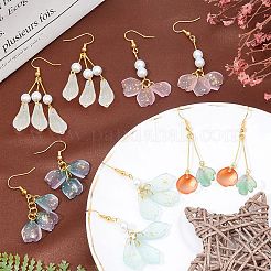 Наборы для самостоятельного изготовления сережек в виде лепестков&nbsp;DIY-SC0001-26