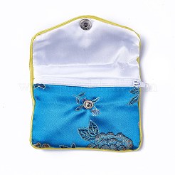 Вышивка дамасской тканью мешочков&nbsp;LS-ABAG-WH0023-04B-03