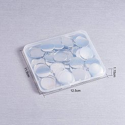 Оправы для подвесок из нержавеющей стали 304 в виде кабошонов STAS-NB0001-03P