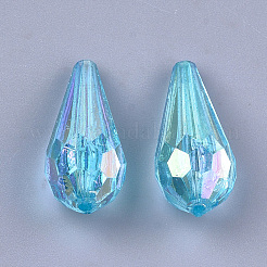 Прозрачные акриловые бусины TACR-T007-09