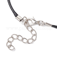 Ожерелья из стеклянных бусин и сплава с подвесками в виде треугольников от сглаза NJEW-MZ00110