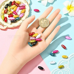 Лакированные бусины из акрила &nbsp;DACR-YW0001-01