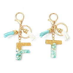 Подвесные брелки из прозрачной эпоксидной смолы KEYC-FS00022-02