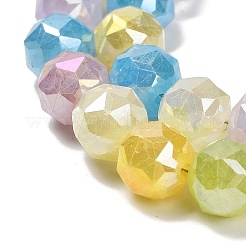 Стеклянные бусины с гальваническим покрытием  EGLA-P066-06A-10mm-01