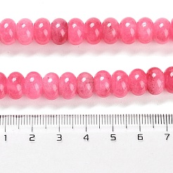 Окрашенные природные белый нефрит бисер пряди G-G107-A03-01