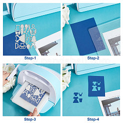 Девушка из углеродистой стали вырубка умирает трафареты DIY-WH0309-1556