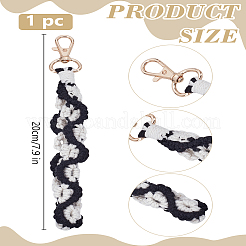 1 шт. плетеный хлопковый шнурок цветок ремешок на запястье подвеска украшения&nbsp;HJEW-LP0004-66B