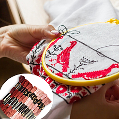 6-слойная полиэфирная нить для вышивания OCOR-WH20074-01A-09