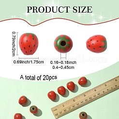 20 шт деревянные бусины&nbsp;WOOD-YW0001-57