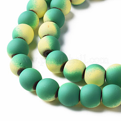 Окрашенного распылением немагнитных синтетических нитей гематита бусы G-N337-01B