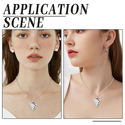 Ожерелье из урны с прахом из нержавеющей стали NJEW-CN0001-04