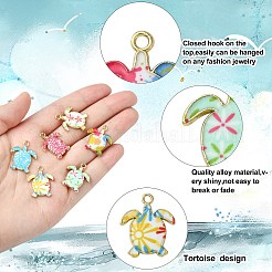 30шт 6 стиля подвески из сплава с эмалью&nbsp;ENAM-CJ0004-83