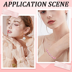 300шт экологически чистые прозрачные акриловые бусины&nbsp;OACR-SC0001-68A