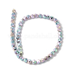 Запекание ниток окрашенных синтетических немагнитных гематитовых бусин G-I364-P01-02