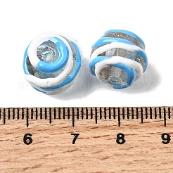 Бусины ручной работы из эмали с золотым песком&nbsp;LAMP-B035-03A