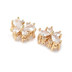 Латунные микропаве из прозрачного кубического циркония KK-G531-03G