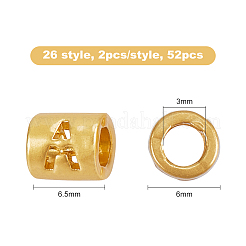 52 шт. 26-х стильные бусины из сплава с буквами&nbsp;FIND-OC0001-08G