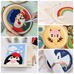 Льняная ткань для иглы для перфорации DIY-WH0032-43