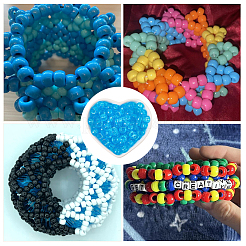 800cs прозрачные пластиковые бусины KY-SP0001-52E