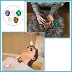 5 шт. 5 стиля массажер из синтетического малахита&nbsp;G-BC0001-62