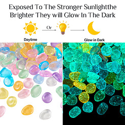 100 шт светящиеся прозрачные кабошоны из смолы RESI-TAC0011-79