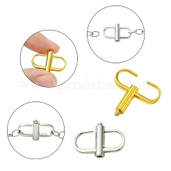 10 шт. 2-х цветные пряжки-регуляторы из сплава&nbsp;FIND-CJ0004-08