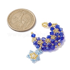 Подвеска из искусственного австрийского хрусталя с 5301 стеклом и круглыми бусинами тохо&nbsp;PALLOY-MZ00179