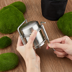 Портативные печи из нержавеющей стали с железными печами на жидком спирте для кемпинга AJEW-WH0314-339