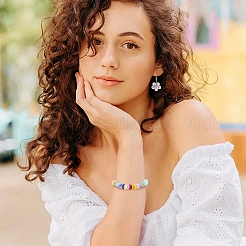 100 г бусины из искусственного нефрита&nbsp;DGLA-YW0001-53A