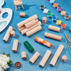 20 шт. 4 круглых деревянных палочки WOOD-NB0002-16B