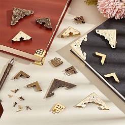 100 шт. 10 стиля железных защитных уголков для книг FIND-PH0020-50