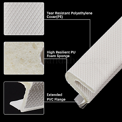 ПУ пластиковая уплотнительная лента AJEW-WH0515-54A-01