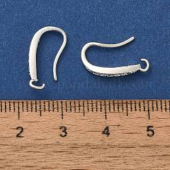 Стойка покрытие латунь микропаве прозрачный кубический цирконий крючки для сережек KK-A231-06S