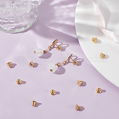 12 шт. Латунные гайки для ушей KK-BBC0016-30G